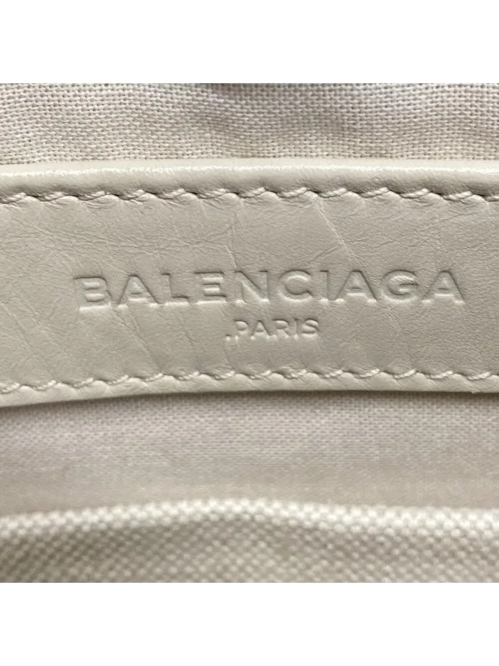 Balenciaga Shoulder Bag Navy Pochette Yellow Leather - Picture 8 of 15